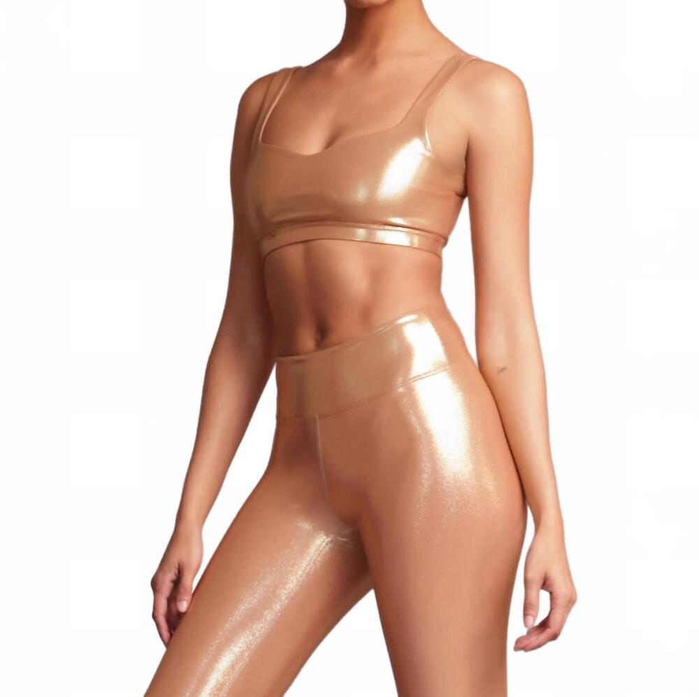 NEW HEROINE SPORT marie sports bra top in amber glow